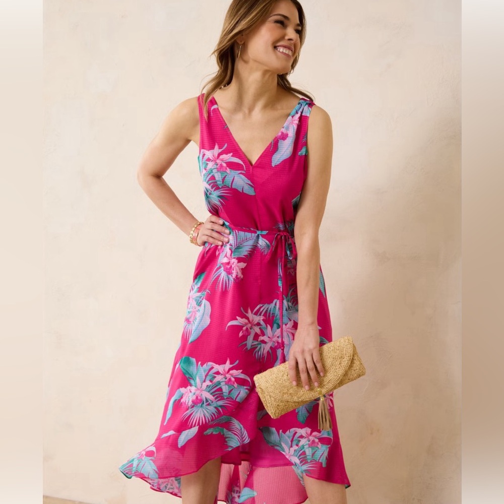 Tommy Bahama Pink Floral Maxi Dress